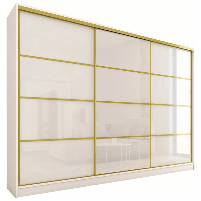 Skříň DAZIO 280 bez zrcadla, bílý lesk