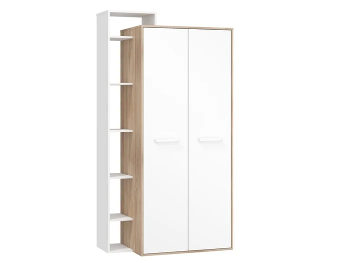 Skříň Dorinda 2D levá dub sonoma/bílá