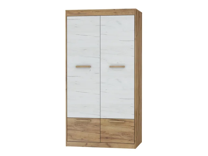 Skříň GATTON 4D craft zlatý/bílá – 100×193×60 cm – 5 let záruky