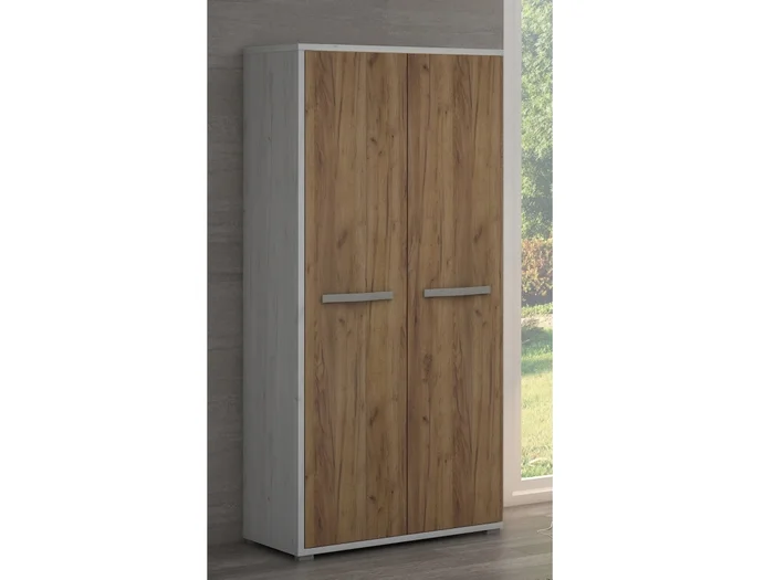 Skříň LEHUA 2D craft bílá/zlatá