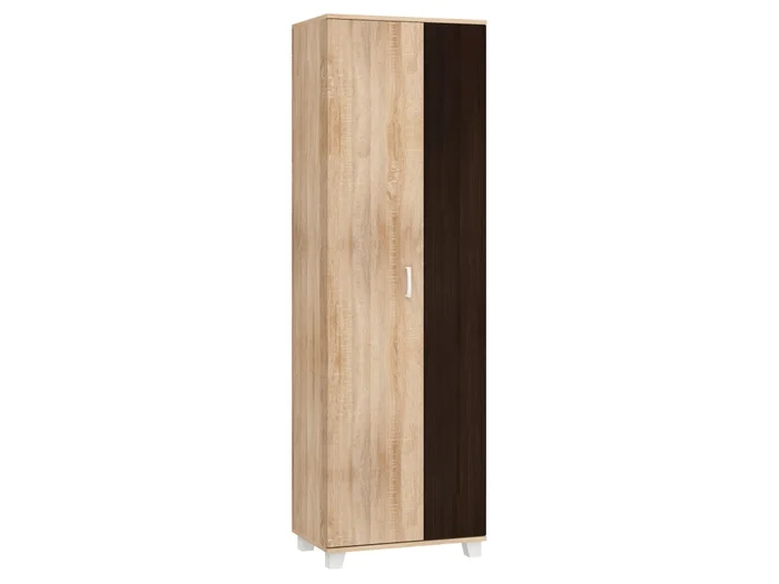 Skříň NALISE: dub Sonoma světlý/dub Sonoma tmavý, 60 × 190 × 38 cm