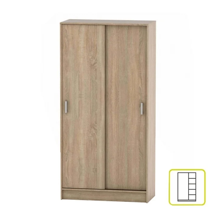 Skříň PULAU dvoudvéřová, dub sonoma