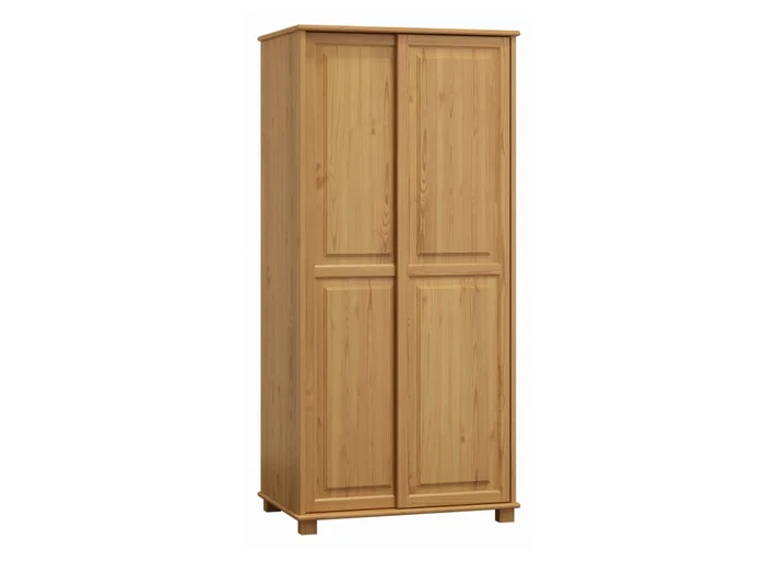 Skříň šatní 2D BHAGIRA 80 cm, masiv borovice, moření olše