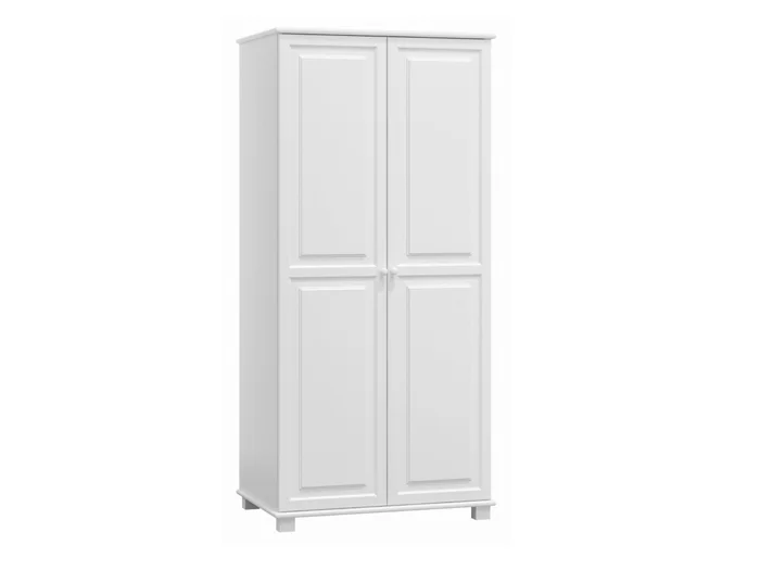 Skříň šatní BHAGIRA 2D, 80 cm, borovice, bílé moření