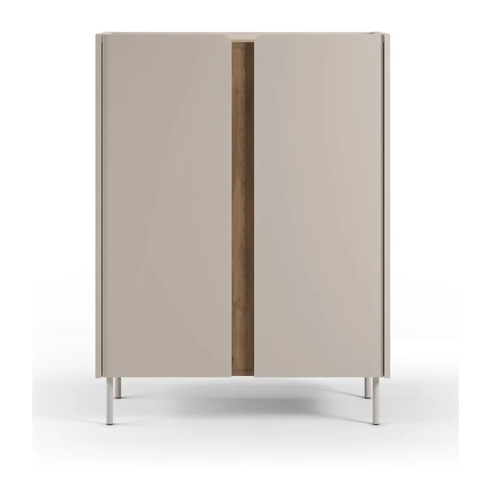 Skříňka Lucile dub krémová 90x120x40 cm