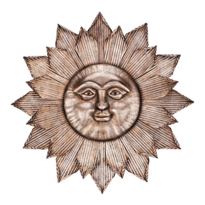 Slunce s tváří – kovová dekorace FH2255