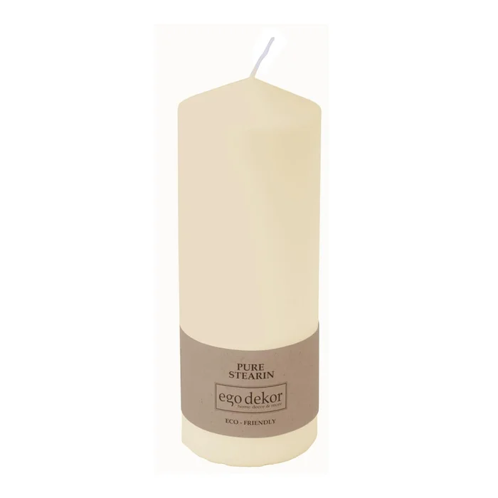 Smetanově bílá ekologická svíčka Eco candles by Ego dekor 50 hodin hoření