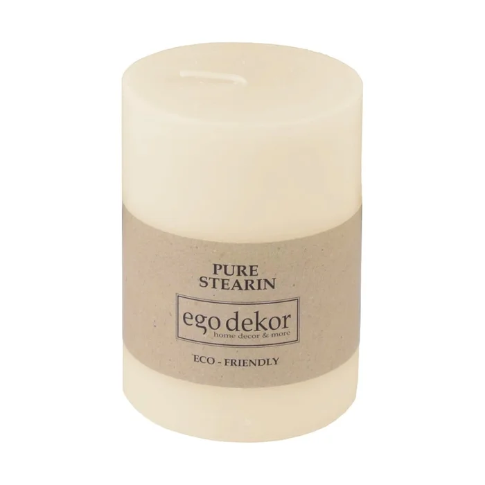 Smetanově bílá přírodní svíčka Eco candles