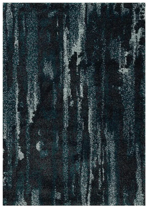 Softness Koberec 120x160 cm, Tmavá Černá a Peacock Blue