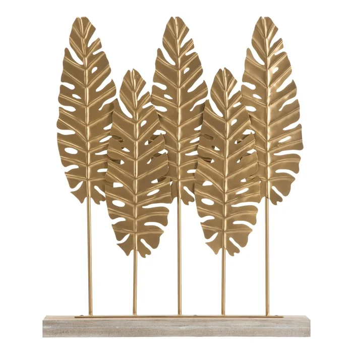 Soška Mauro Ferretti Long Leaf zlatá