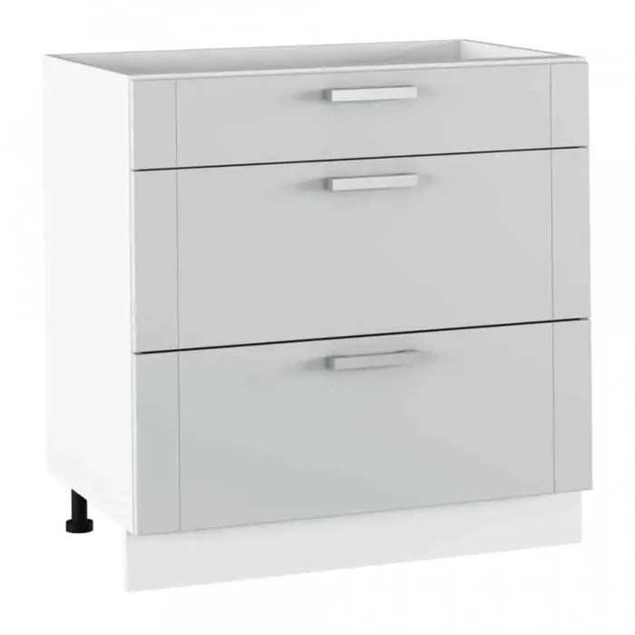 Spodní skříňka JULIA TYP 61 světle šedá/bílá