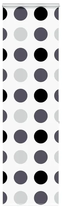 Sprchová roleta s kazetou 70x240 cm kruhy