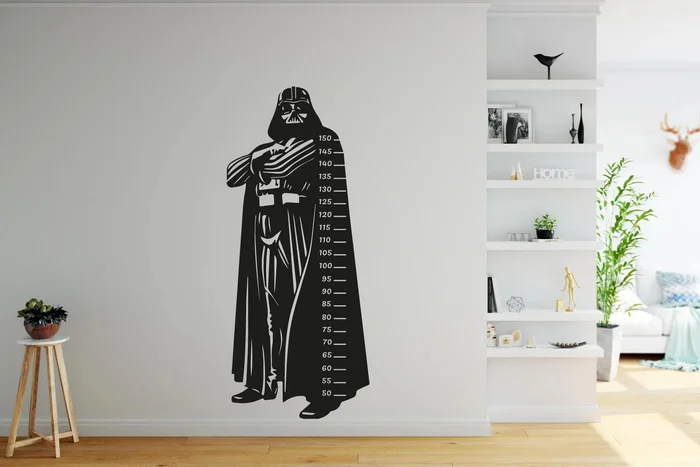 Star Wars Darth Vader Samolepka na Zeď 56x130 cm Černá