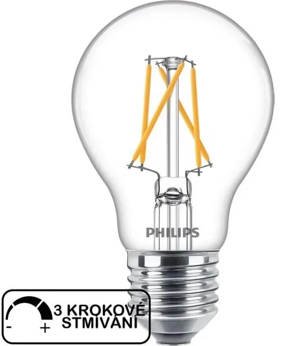 Stmívatelná LED žárovka PHILIPS SceneSwitch 7,5W E27