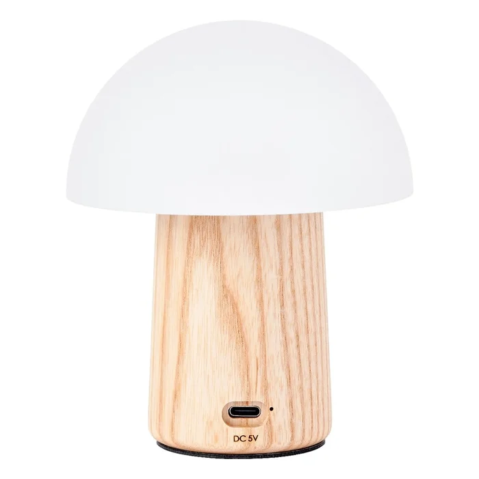 Stmívatelná stolní lampa Alice s skleněným stínidlem