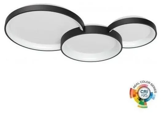 Stmívatelné LED stropní svítidlo COMBI 72W černé