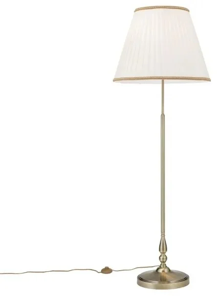 Stojací lampa ARLON s patinou a čtecím ramenem