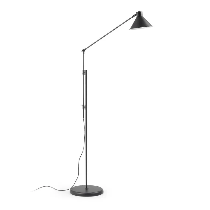 Stojací lampa Dione s kovovým stínidlem 220 cm