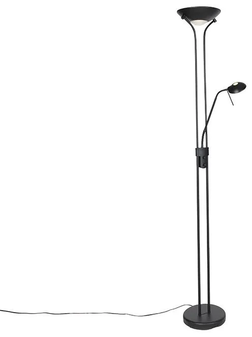 Stojací lampa Diva s čtecím světlem a stmívatelným LED osvětlením