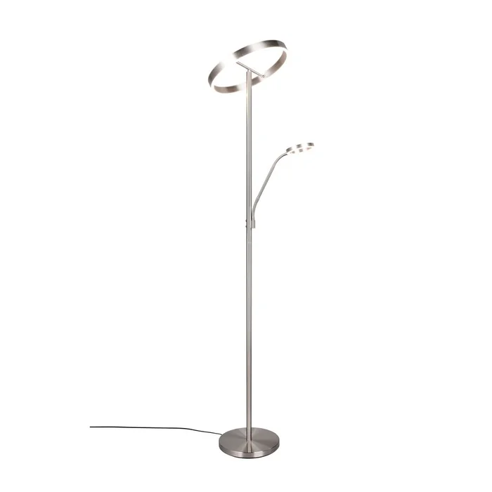 Stojací LED lampa Willis - Trio, stříbrná, 180 cm