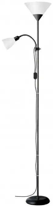 Stojanová lampa SPARI s čtecím ramenem černá