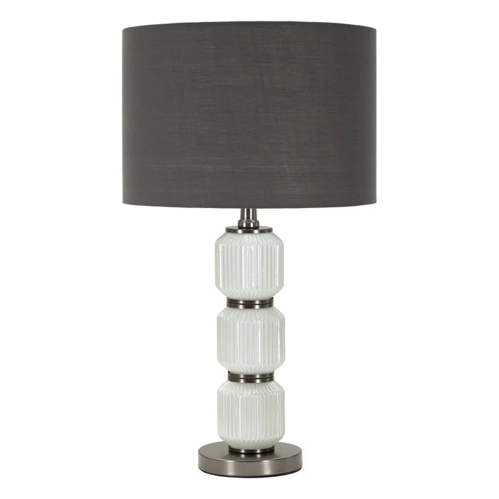 Stolní lampa Bright šedá Mauro Ferretti
