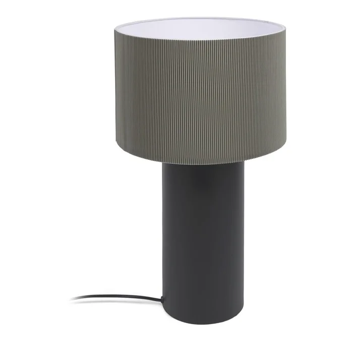 Stolní lampa Domicina s kovovým stínidlem