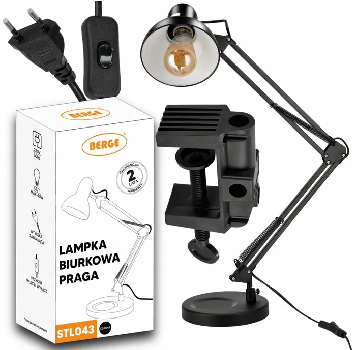 Stolní LED lampa Praga XL černá
