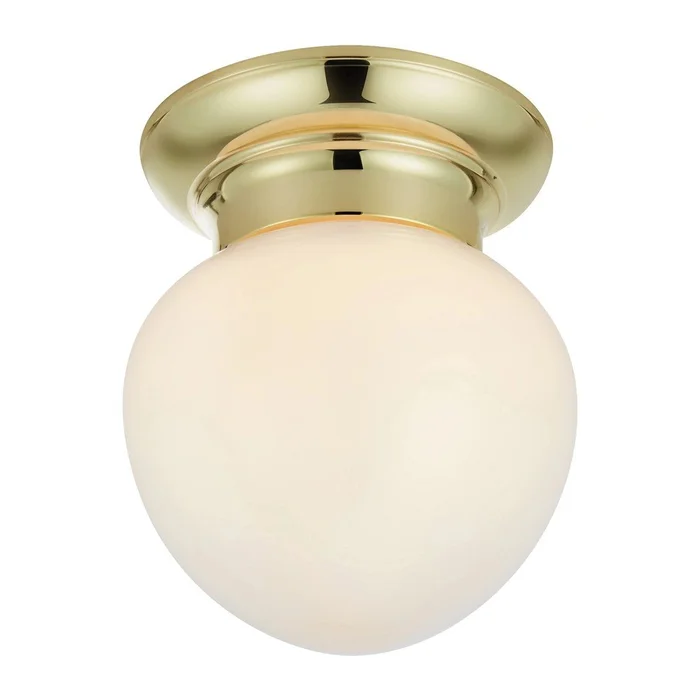 Stropní svítidlo Ronda, bílé a mosazné – Markslöjd