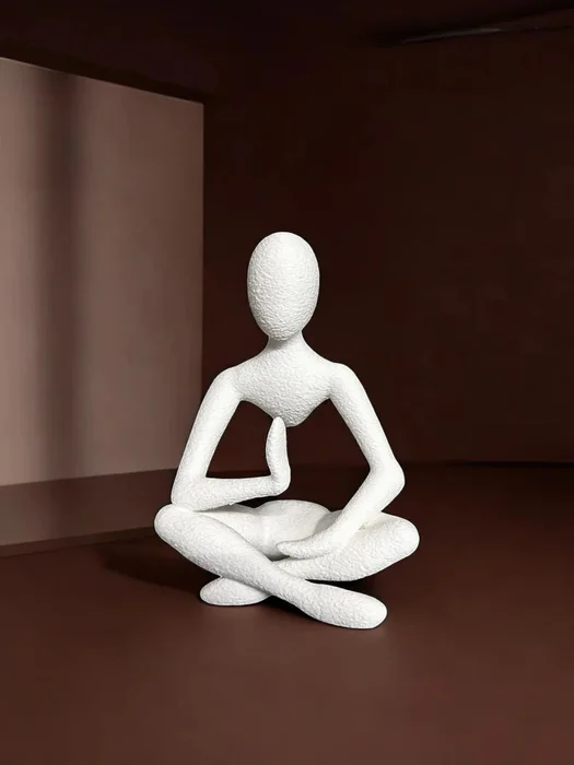 Stylová 3D Tištěná Dekorace Plantbee Dea Typ A v Černé Barvě