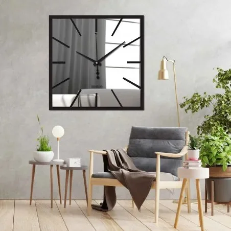 Stylové nástěnné hodiny se zrcadlovým efektem | SENTOP X0100