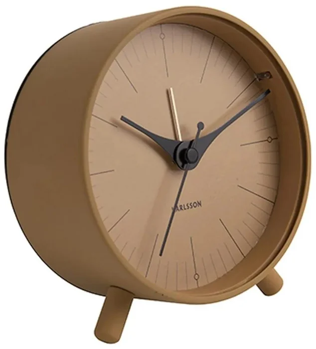 Stylový kovový budík Karlsson 12cm