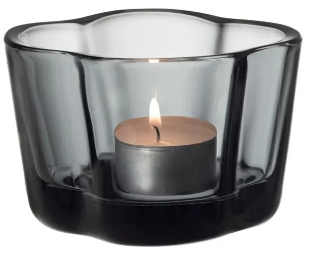 Stylový Šedý Svícen Alvar Aalto