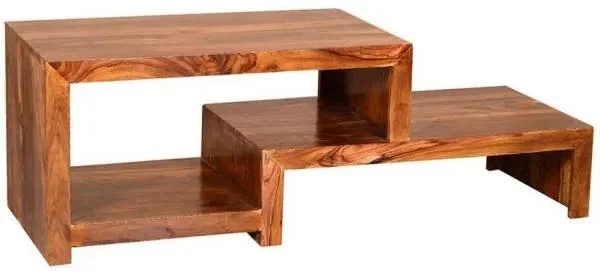 Stylový televzní stolek Tara z indického palisandru v přírodním provedení, rozměry 120x45x45 cm