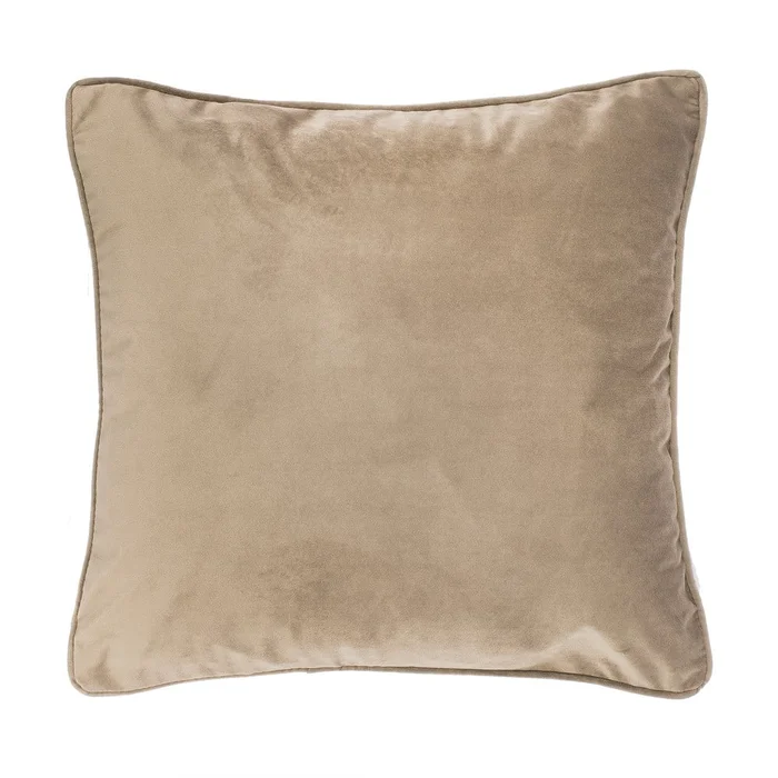 Světle béžový velvet polštář Tiseco Home Studio 45x45 cm