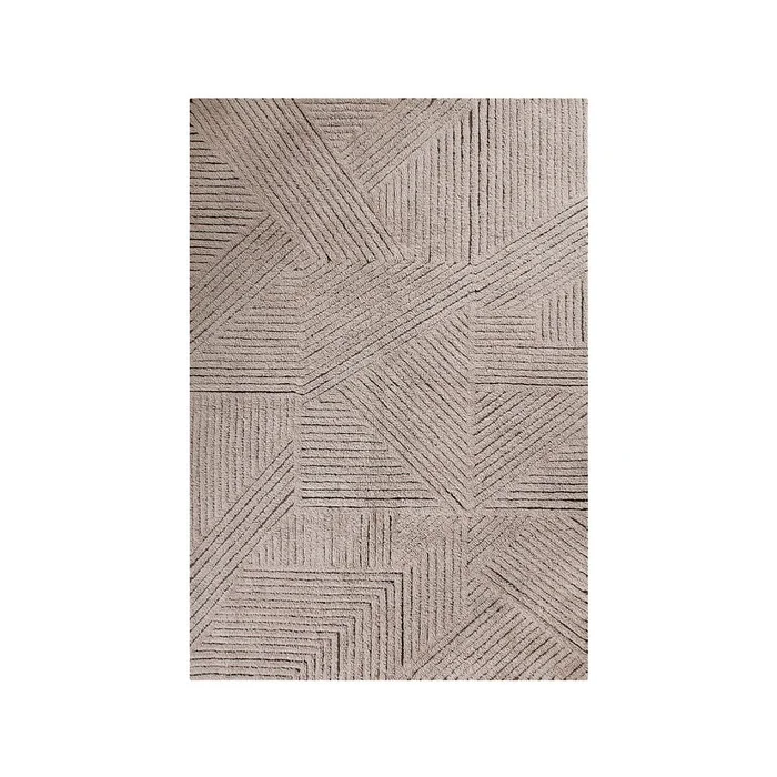 Světle hnědý ručně tkaný vlněný koberec 170x240 cm Golden Coffee