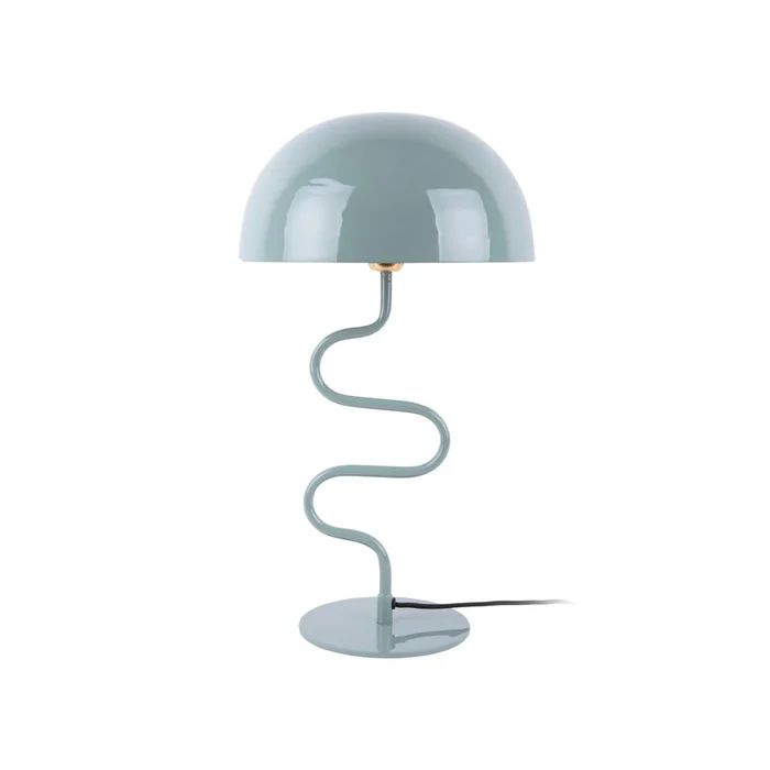 Světle modrá stolní lampa Twist