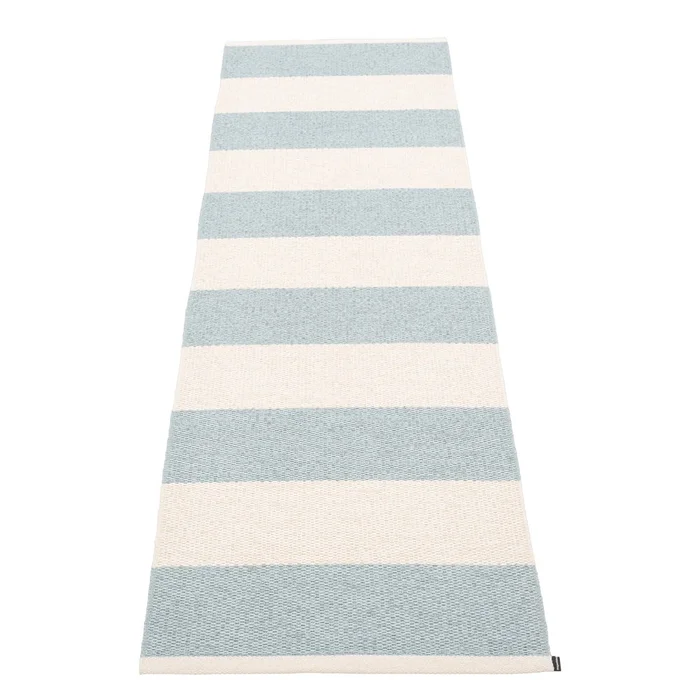 Světle modro-krémový běhoun Bob Blue Fog 70x225 cm Pappelina