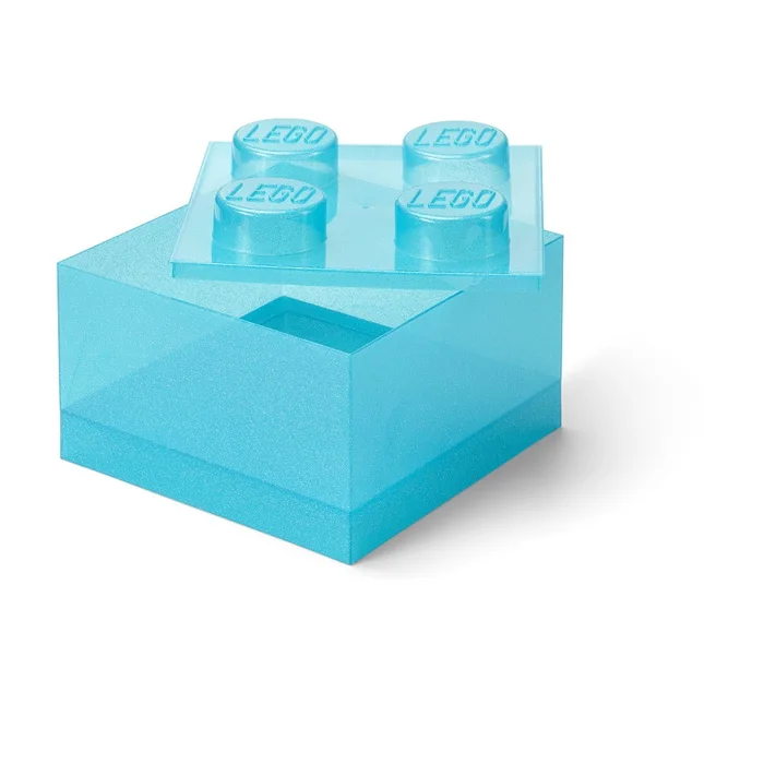Světle modrý dětský úložný box na LEGO® a drobnosti