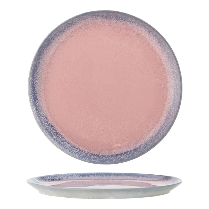 Světle růžový kameninový talíř 26,5 cm Paula Bloomingville