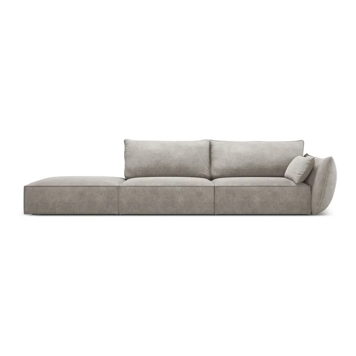 Světle šedá rohová lenoška Vanda Mazzini Sofas