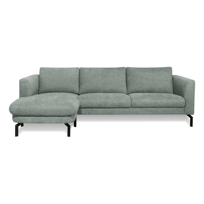 Světle šedá rohová pohovka Gomero – levý roh