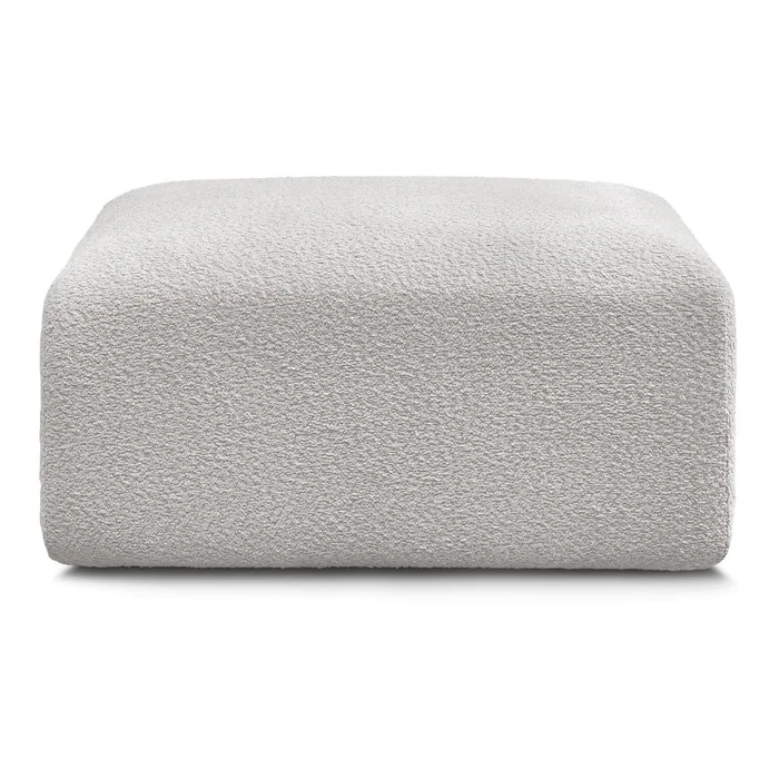 Světle šedá textilní podnožka Tina