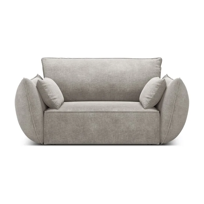 Světle šedé křeslo Vanda od Mazzini Sofas