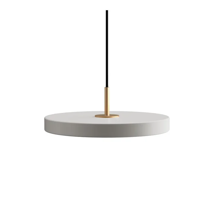 Světle šedé LED závěsné svítidlo Asteria Mini