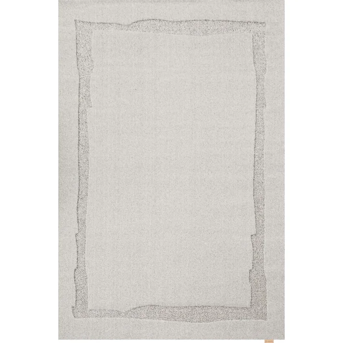 Světle šedý vlněný koberec 133x190 cm Morphic Rocca – Agnella
