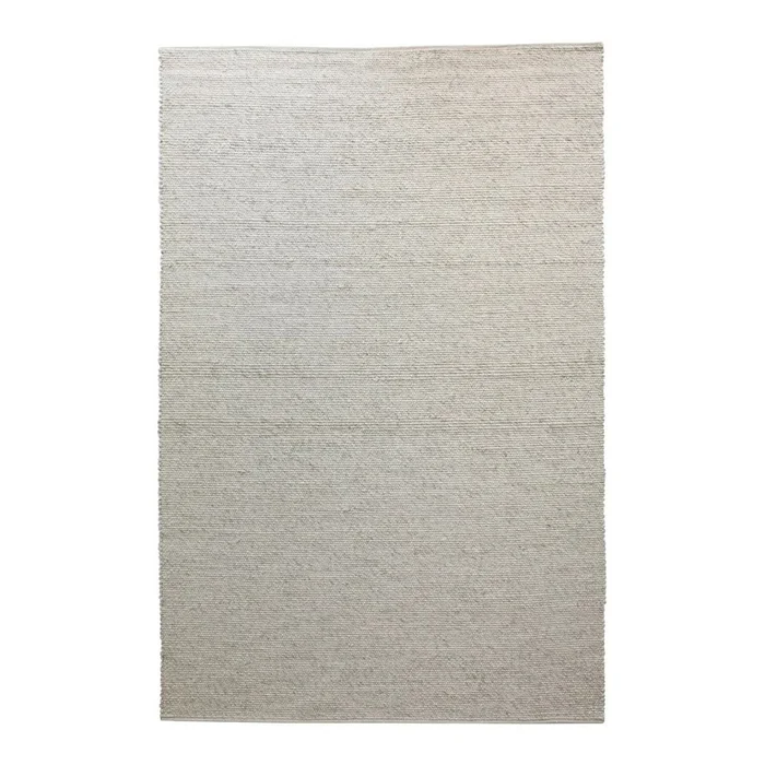 Světle šedý vlněný koberec Auckland 290x200 cm