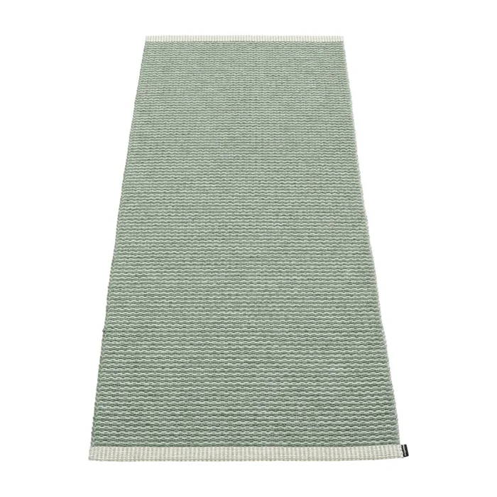 Světle zelený běhoun Mono Sage Army 60x150 cm Pappelina