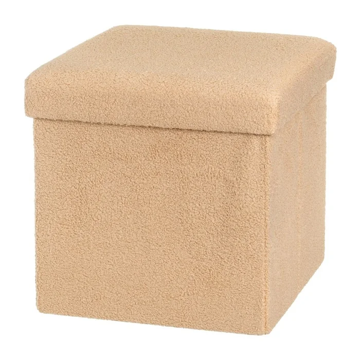 Taburet z bouclé textilie Folding