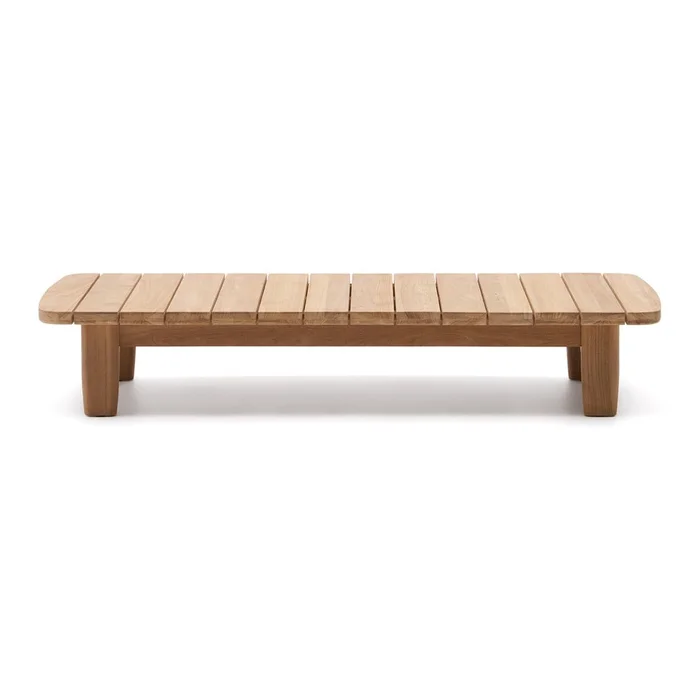Teakový zahradní odkládací stolek Tirant 70x140 cm